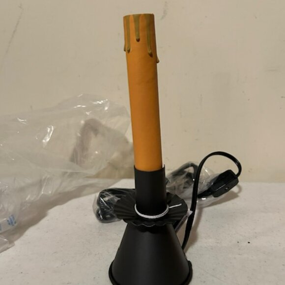 Petite Cone Window Light in black tin - electric - Picture 3 of 5